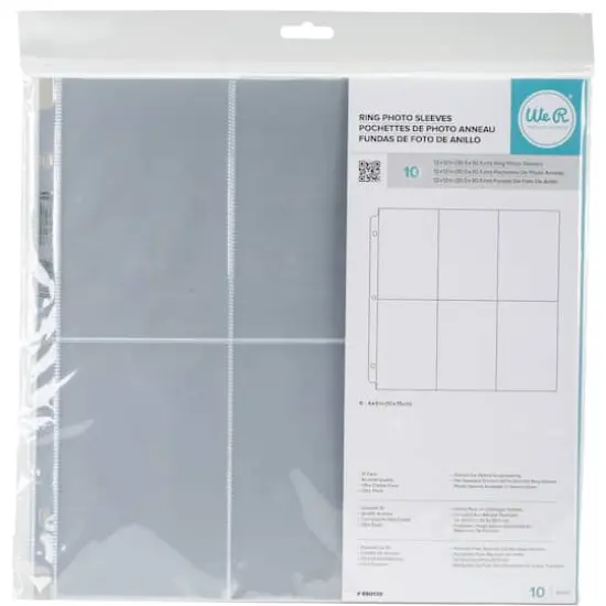 We R Memory Keepers&reg; 12" x 12" Ring Photo Sleeves with 6" x 4" Pockets {3}
