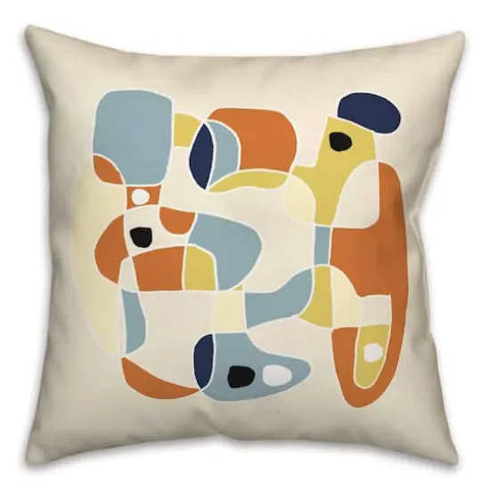 Midcentury Jumble 18" x 18" Throw Pillow {1}
