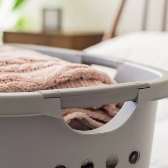 IRIS&reg; 53qt. Gray Hip Hamper Laundry Baskets, 2ct. {4}