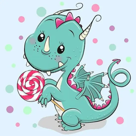 Crafting Spark Dragon with Candy Diamond Painting Kit {3}