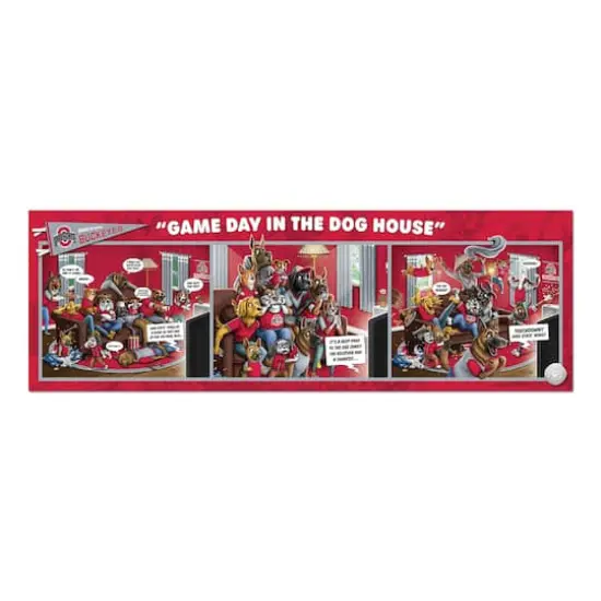 College Game Day in the Dog House 1,000 Piece Puzzle Ohio State Buckeyes {5}