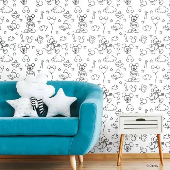 RoomMates Disney&reg; Mickey Mouse Line Art Peel & Stick Wallpaper {5}