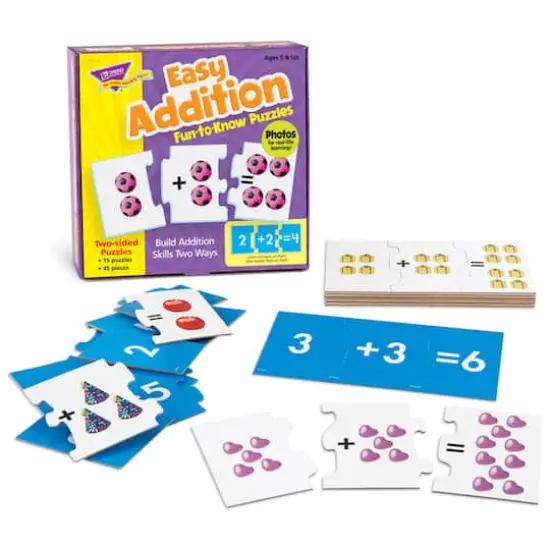 Trend Enterprises&reg; Easy Addition Fun-to-Know Puzzles {3}