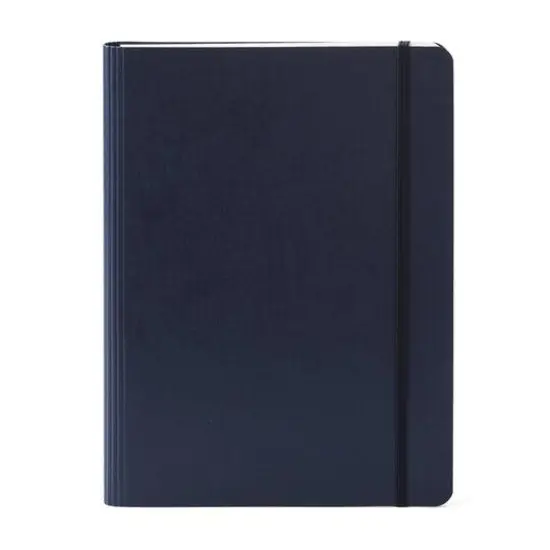 Fabriano&reg; EcoQua Plus A5 Lined Hidden Spiral-Bound Notebook Navy {4}
