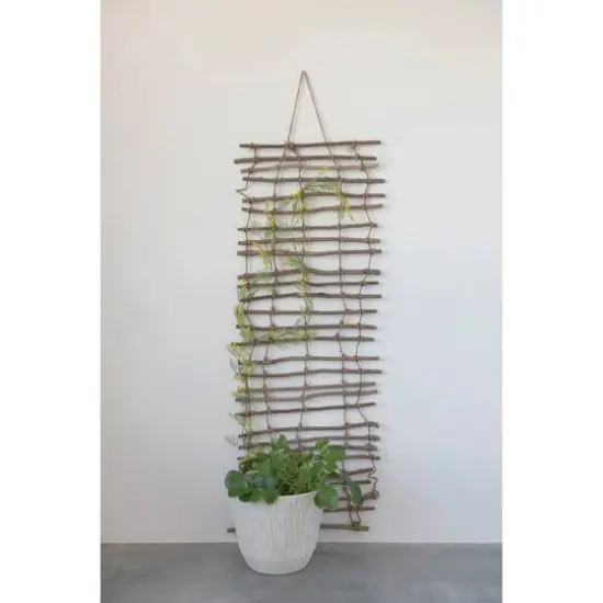 Hello Honey&reg; Handmade Wood & Jute Wall Trellis {4}
