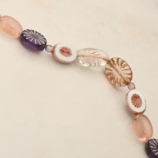 Vintage Rose Czech Glass Oval Bead Mix by Bead Landing&trade; {6}