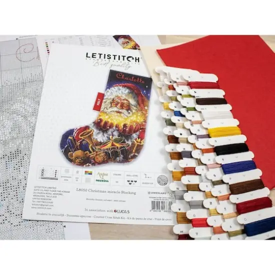 Letistitch Christmas Miracle Stocking Counted Cross Stitch Kit {8}