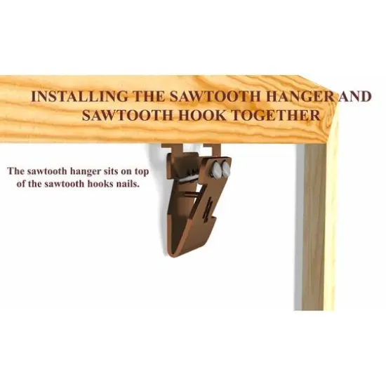 HangZ&trade; 15lb. Canvas Sawtooth Hooks, 50ct. {6}