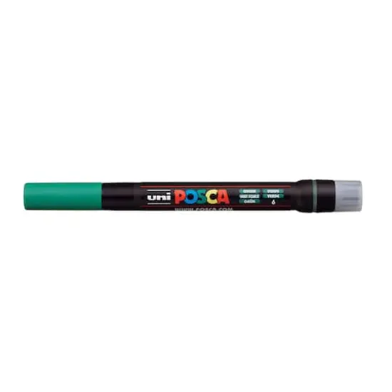 Uni POSCA PCF-350 Brush Tip Paint Marker Green {1}