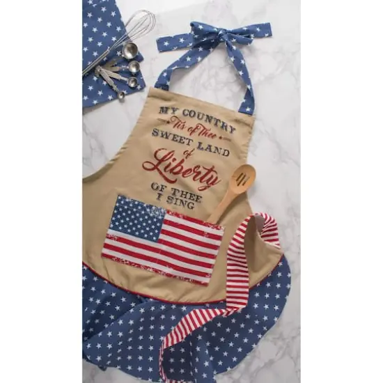 DII&reg; Stars & Stripes Sweet Liberty Ruffle Apron {6}