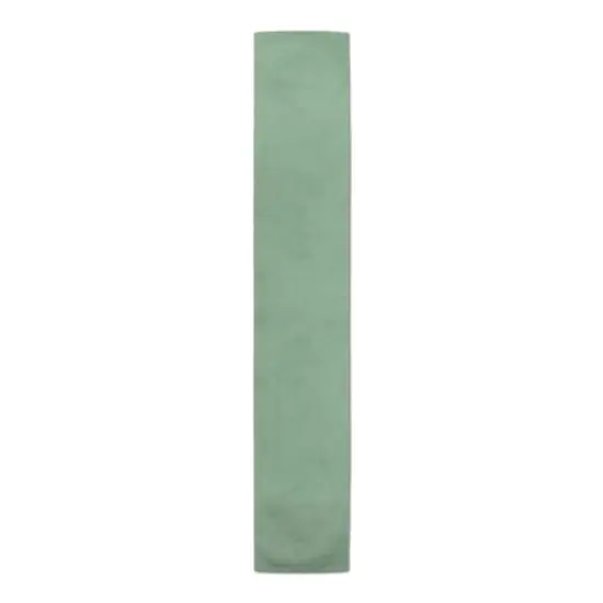 Distressed Green Outdoor Table Runner {1}