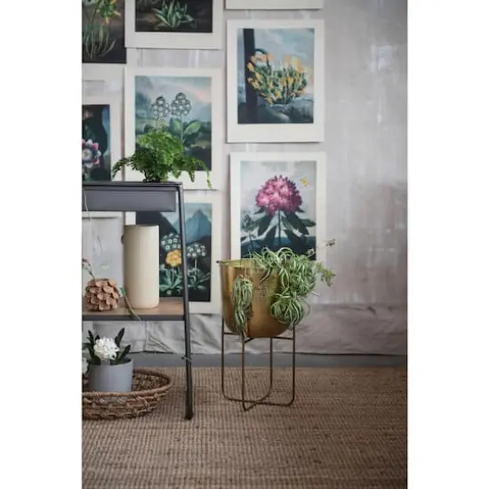 Hello Honey&reg; 16'' Metal and White Marble Console Table {5}