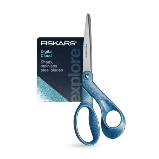 Fiskars&reg; Explore 8" Digital Cloud Glitter Scissors {6}