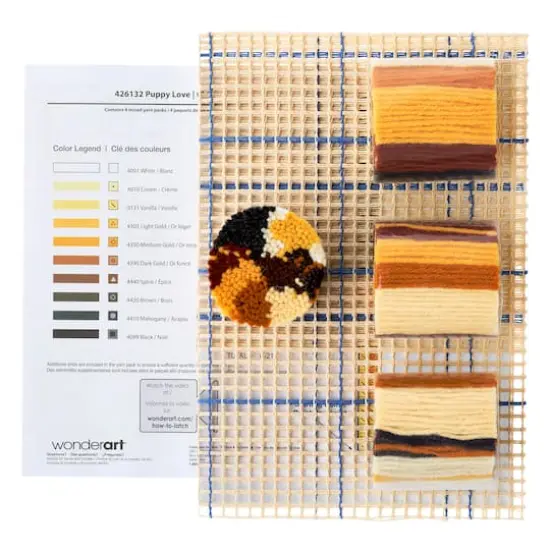 Wonderart&reg; Puppy Love Latch Hook Kit {5}