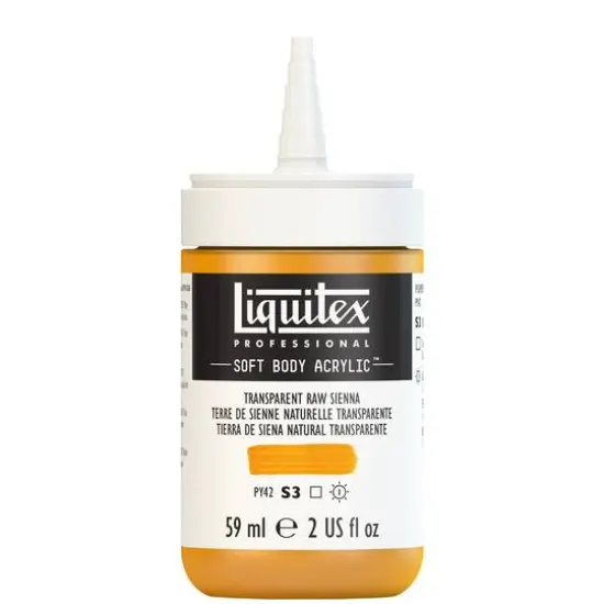 Liquitex&reg; Professional Soft Body Acrylic Bottle, 2oz. Transparent Raw Sienna {9}