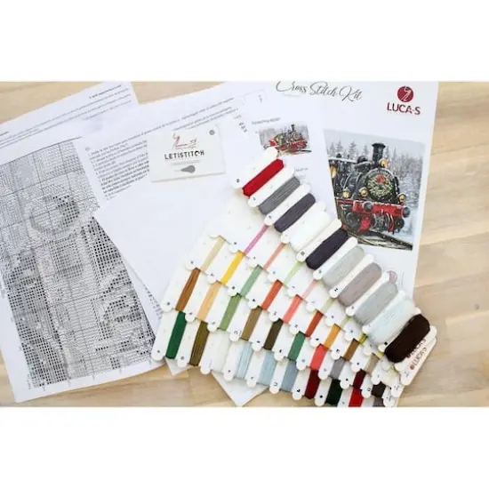 Luca-S Santa's Express Counted Cross Stitch Kit {4}