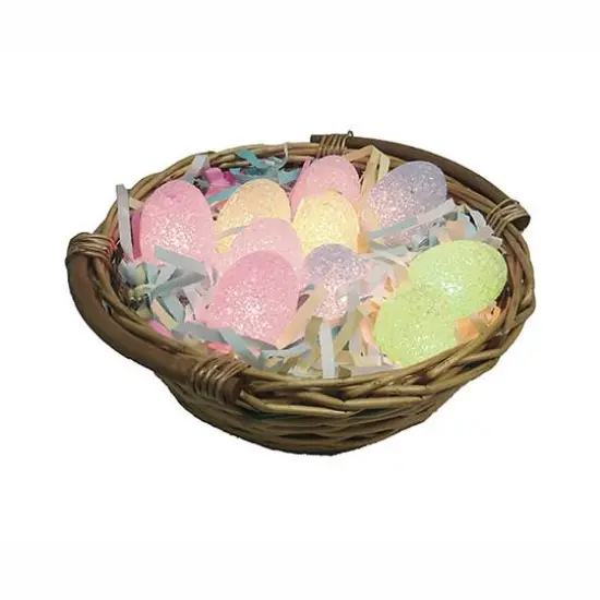 10ct. Spring Pastel Colored Easter Egg String Lights {3}