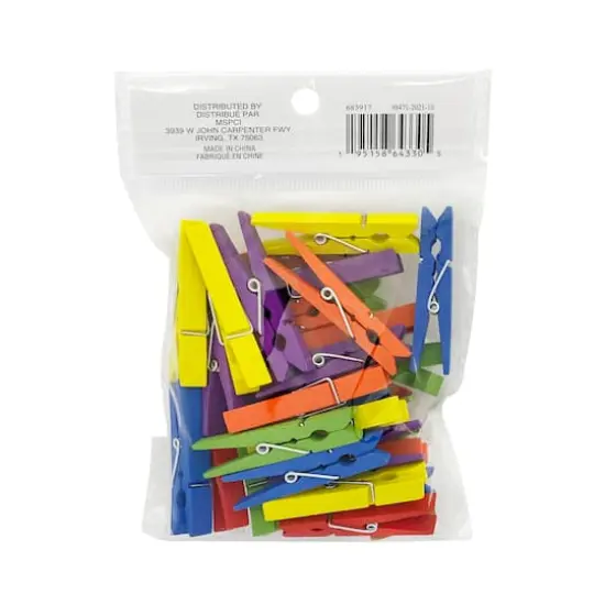 Medium Primary Clothespins by Recollections&trade; {5}