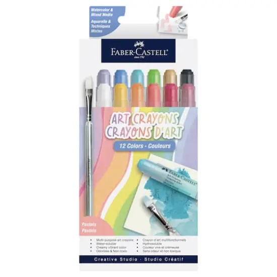 Faber-Castell&reg; Watercolor & Mixed Media Art Crayon Set Pastels {1}