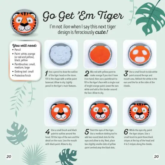 Hinkler DIY Animal Rock Painting Box Set {7}