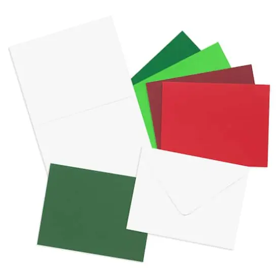 Reds & Greens Christmas Cards & Envelopes, 50ct. by Recollections&trade; {3}