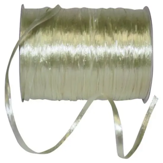 JAM Paper 1/4" Raffia Pearl Ribbon Champagne {1}