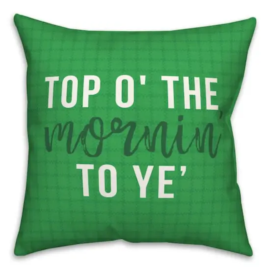 Top of the Mornin Throw Pillow {1}