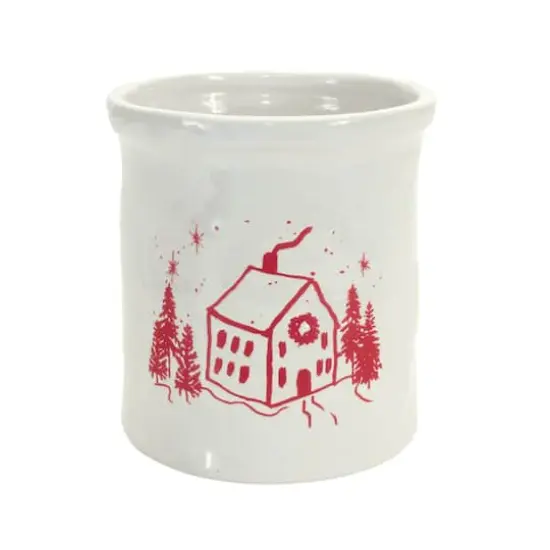 Crock Containers With House Image Set, 4ct. {3}