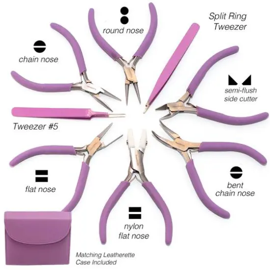 The Beadsmith&reg; Beader's Tool Set Orchid {5}