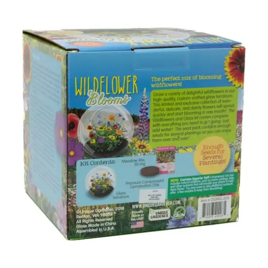 Glass Terrarium - Wildflower Blooms {4}