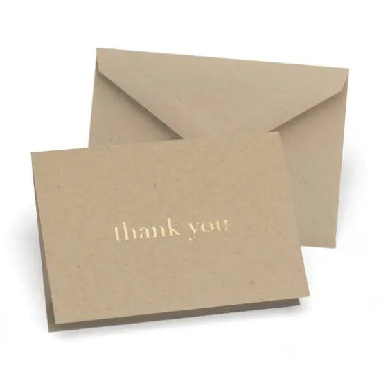 Hortense B. Hewitt Co.Golden Natural Thank You Cards {1}
