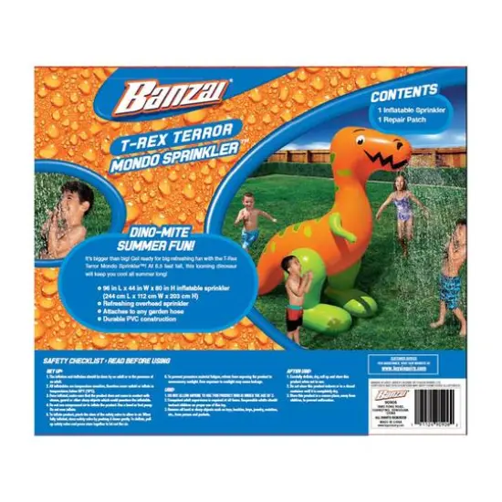 Banzai&reg; 6.5ft. T-Rex Terror Mondo Sprinkler&trade; {4}