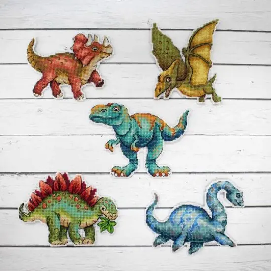 MP Studia Dinosaurs - Pterodactyl Plastic Canvas Counted Cross Stitch Kit {5}