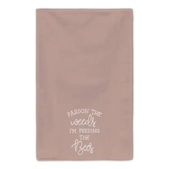Feeding The Bees Tea Towel Set Maroon {5}
