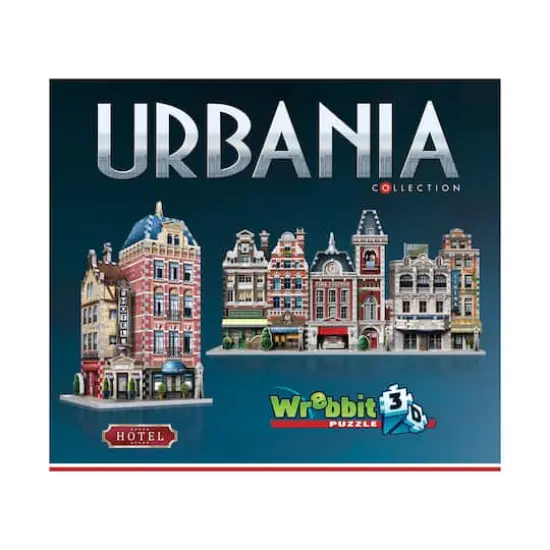 Urbania Collection - 4 3D Puzzles: Hotel, Cinema, Cafe, and Fire Station: 1165 Pcs {9}