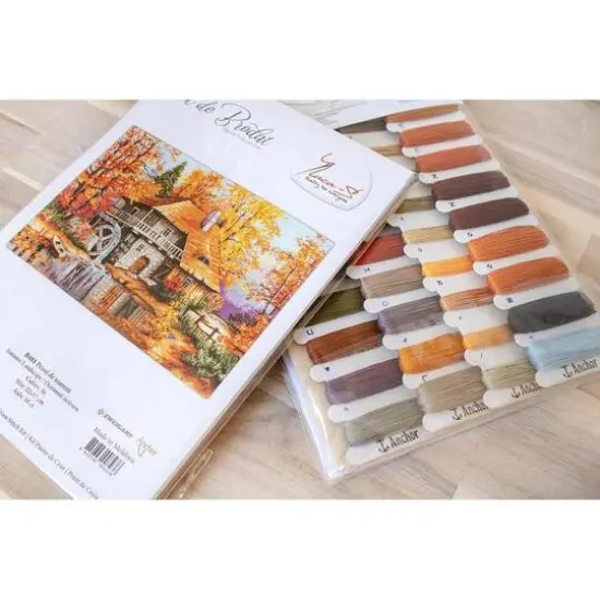 Luca-S Autumn Landscape Counted Cross Stitch Kit {6}