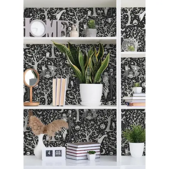 RoomMates Disney&reg; Tim Burton's The Nightmare Before Christmas Forest Peel & Stick Wallpaper Black {5}