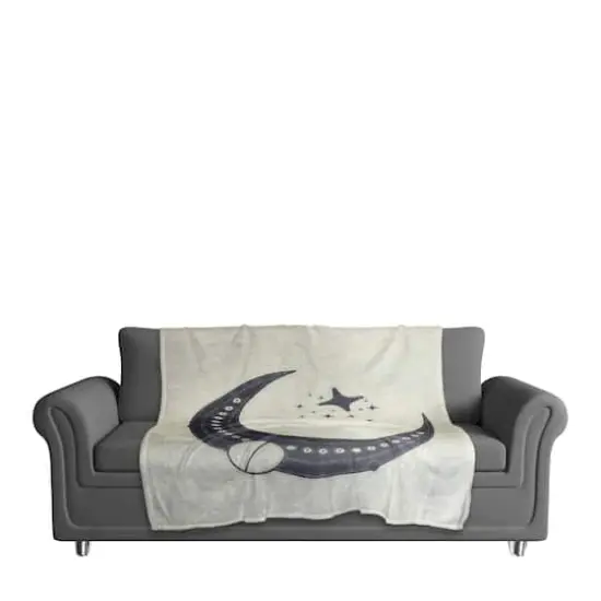 Half Moon Pattern 3 50" x 60" Coral Fleece Blanket {4}