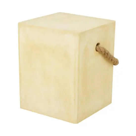 Yellow Contemporary Outdoor Accent Table, 15" x 15" x 18" {1}