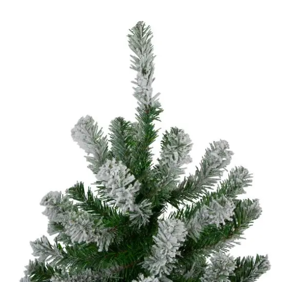 3ft., 4ft, & 5ft. Unlit Flocked Alpine Artificial Christmas Tree Set {4}