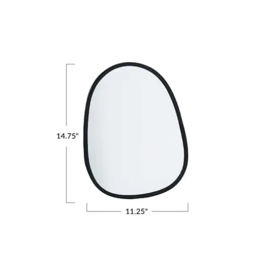 Hello Honey&reg; 11.25" x 14.75" Black Matte Elegance Wall Mirror {5}
