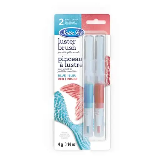 Satin Ice&reg; Blue & Red Luster Brush Set {1}