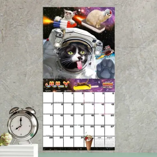 TF Publishing 2024 Space Cats Mini Calendar {5}