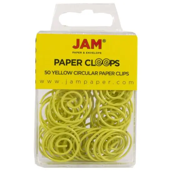 JAM Paper Circular Paper Cloops Yellow {1}