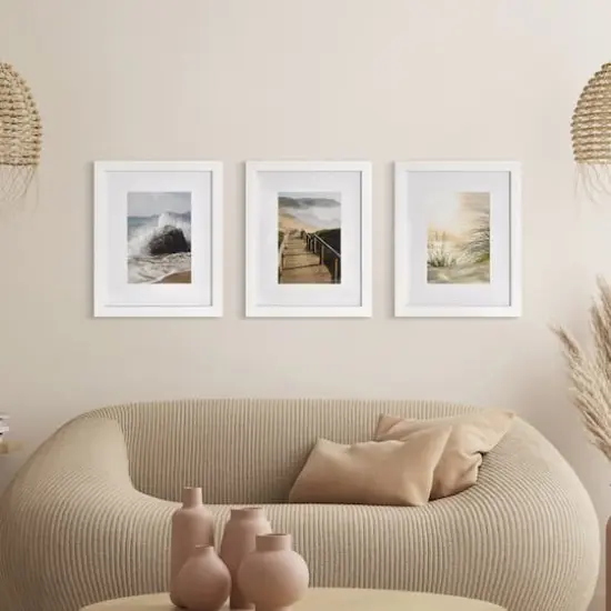 3 Pack Gallery&trade; White Frame with Mat by Studio D&eacute;cor&reg; {3}
