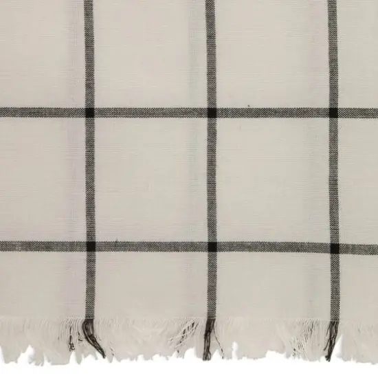 DII&reg; Black Check Fringed Cloth Dinner Napkins, 6ct. {5}