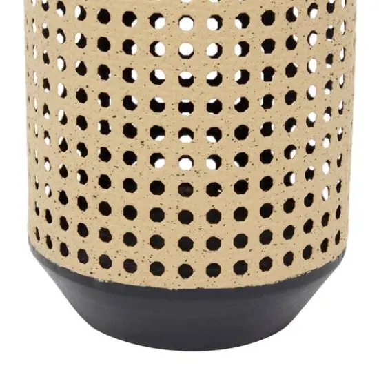 Set of 3 Brown Metal Contemporary Vase 24", 20", 18" {6}