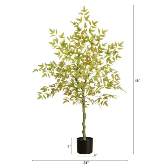 4ft. Autumn Nandina Artificial Fall Tree {3}