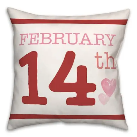February Valentine's Date Throw Pillow {1}