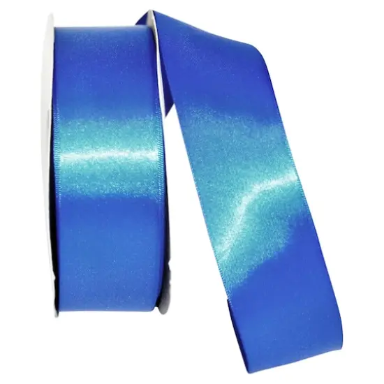 JAM Paper 1.5"x 50yd. Double Face Satin Ribbon Electric Blue {1}